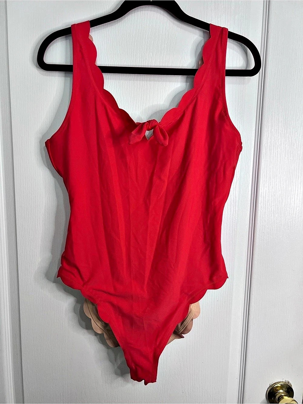 J.CREW Scalloped One-Piece Swimsuit size L
